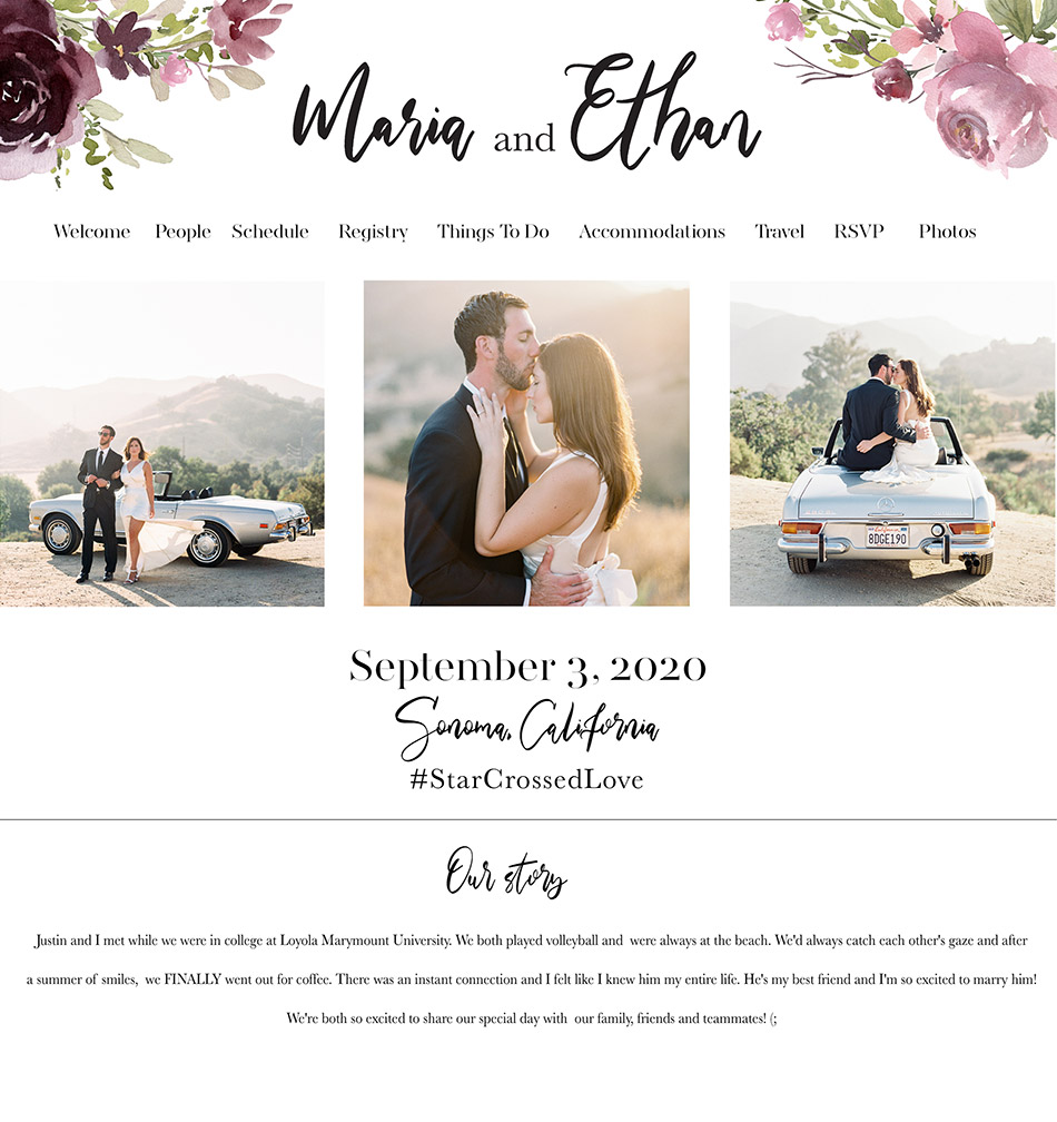 Free Wedding Website & Templates | Wedding Chicks