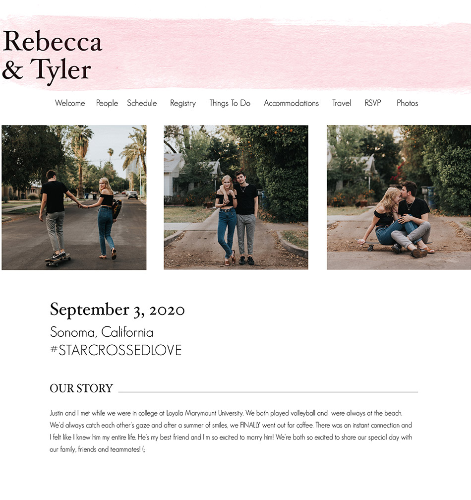 Free Wedding Website & Templates | Wedding Chicks